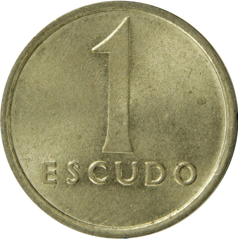 Portugal 1 Escudo Coin | Shield | KM614 | 1981 - 1986