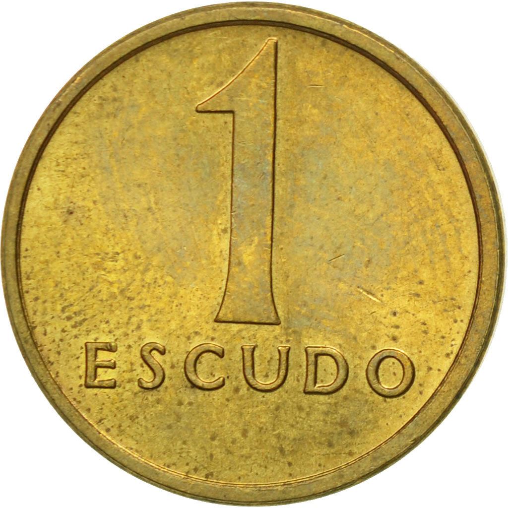 Portugal 1 Escudo Coin | Shield | KM614 | 1981 - 1986