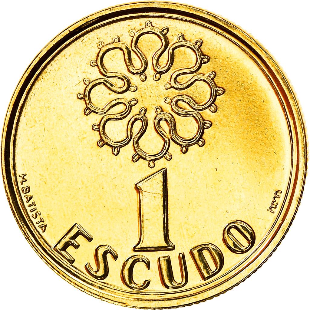 Portugal 1 Escudo Coin | Stained Glass Window | KM631 | 1986 - 2001