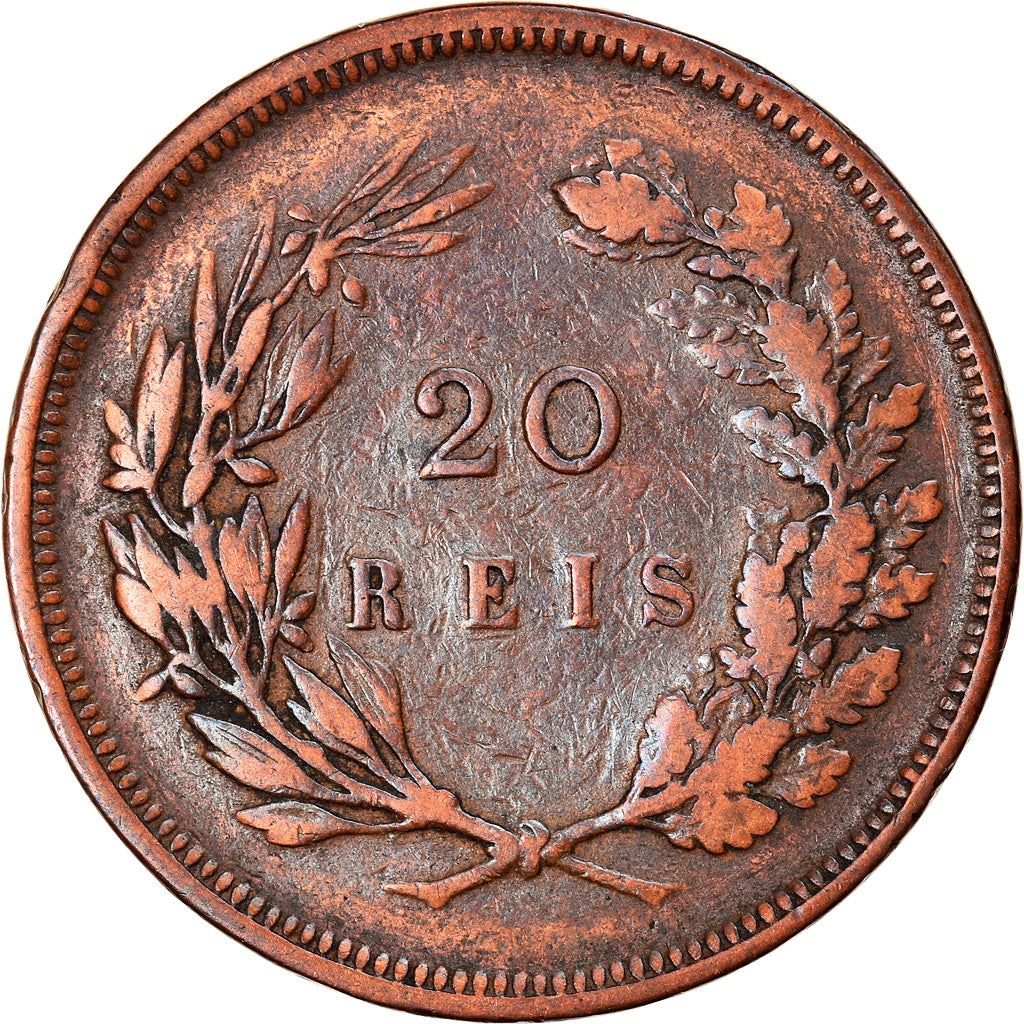 Portugal 20 Reis Coin, King Carlos I, KM533