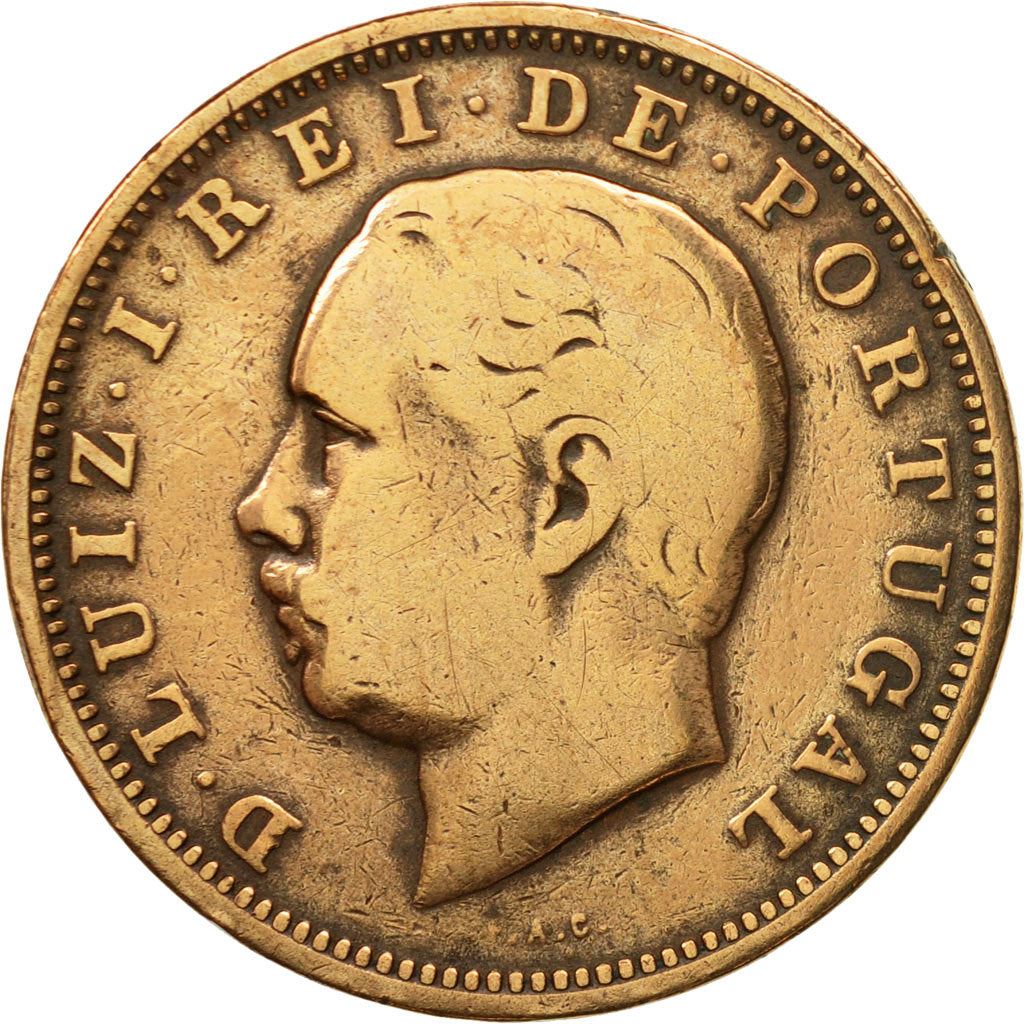 Portugal | 20 Reis Coin | King Luiz I | KM527 | 1882 - 1886