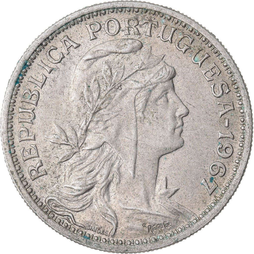 Portugal 50 Centavos Coin | Republic Allegory | KM577 | 1927 - 1968