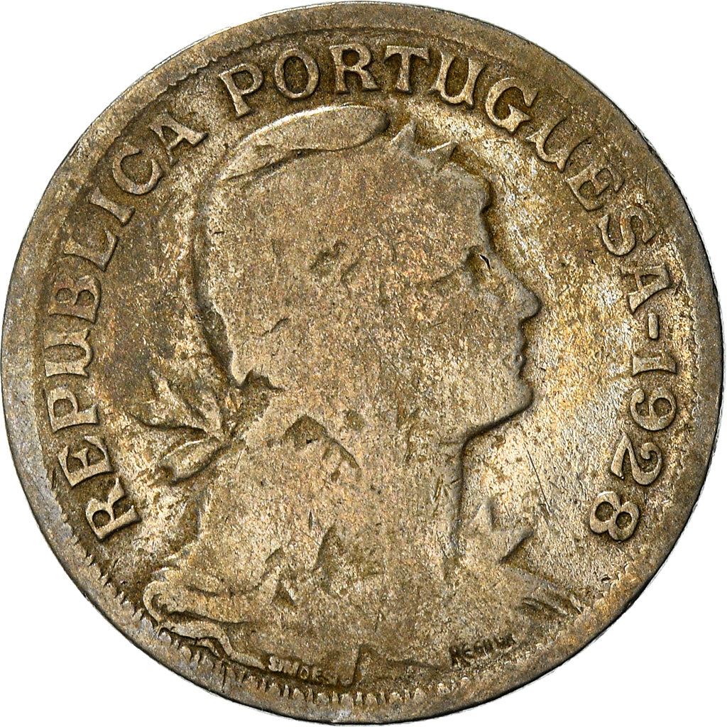 Portugal 50 Centavos Coin | Republic Allegory | KM577 | 1927 - 1968