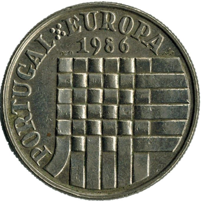 Portugal Coin Portuguese 25 Escudos | EEC Accession | KM635 | 1986