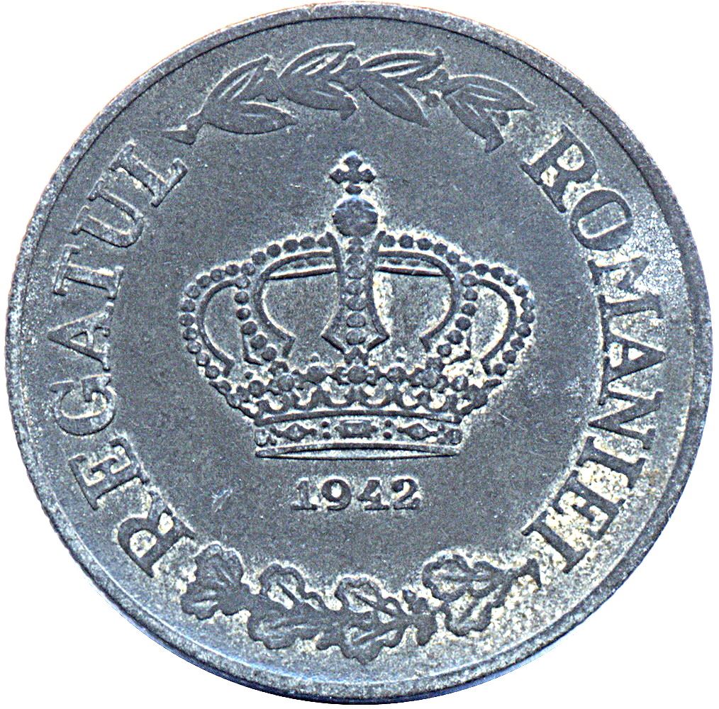 Romania | 20 Lei Coin | King Mihai I | Crown | KM62 | 1942 - 1944