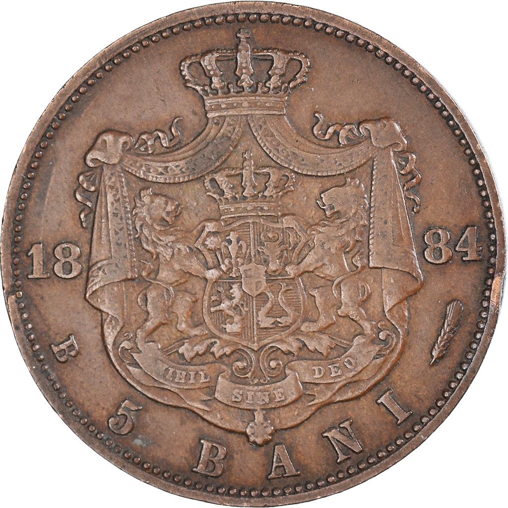 Romania | 5 Bani Coin | King Carol I | KM19 | 1882 - 1885