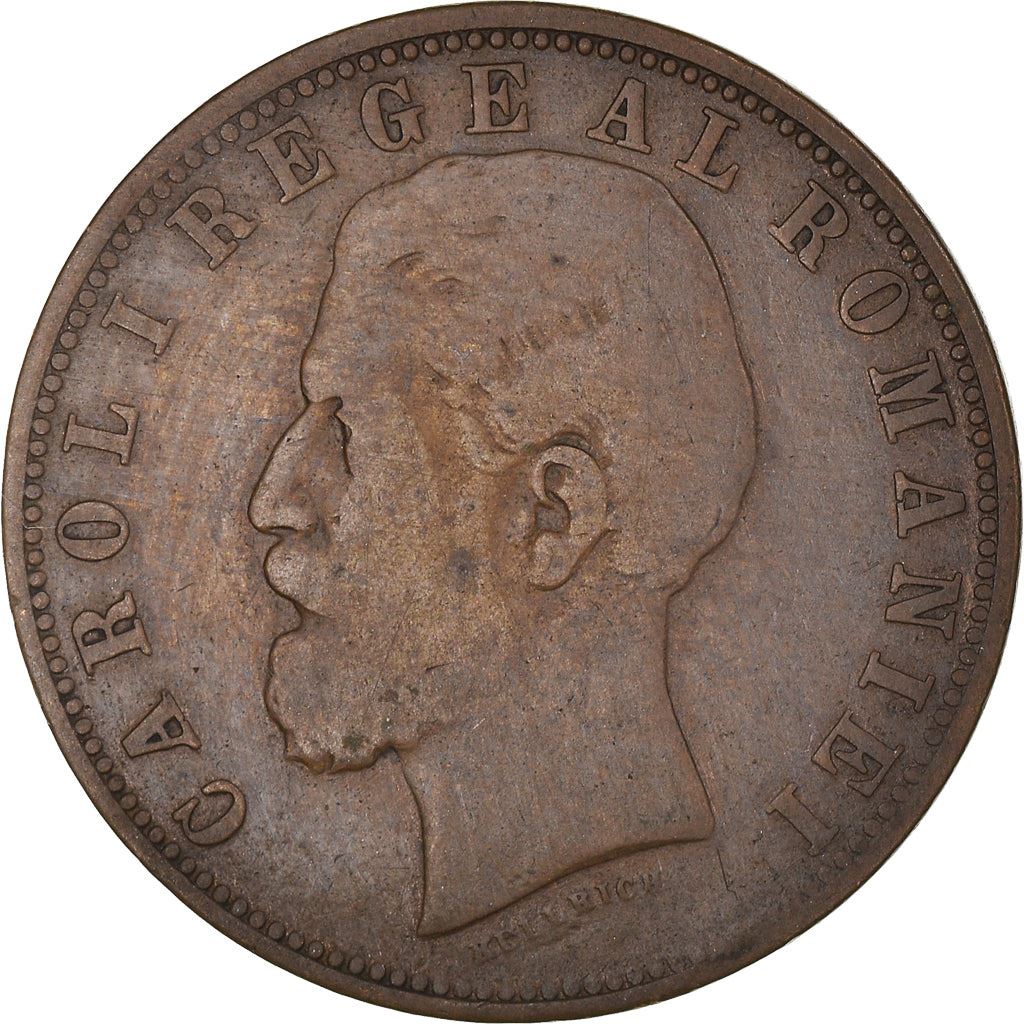 Romania | 5 Bani Coin | King Carol I | KM19 | 1882 - 1885