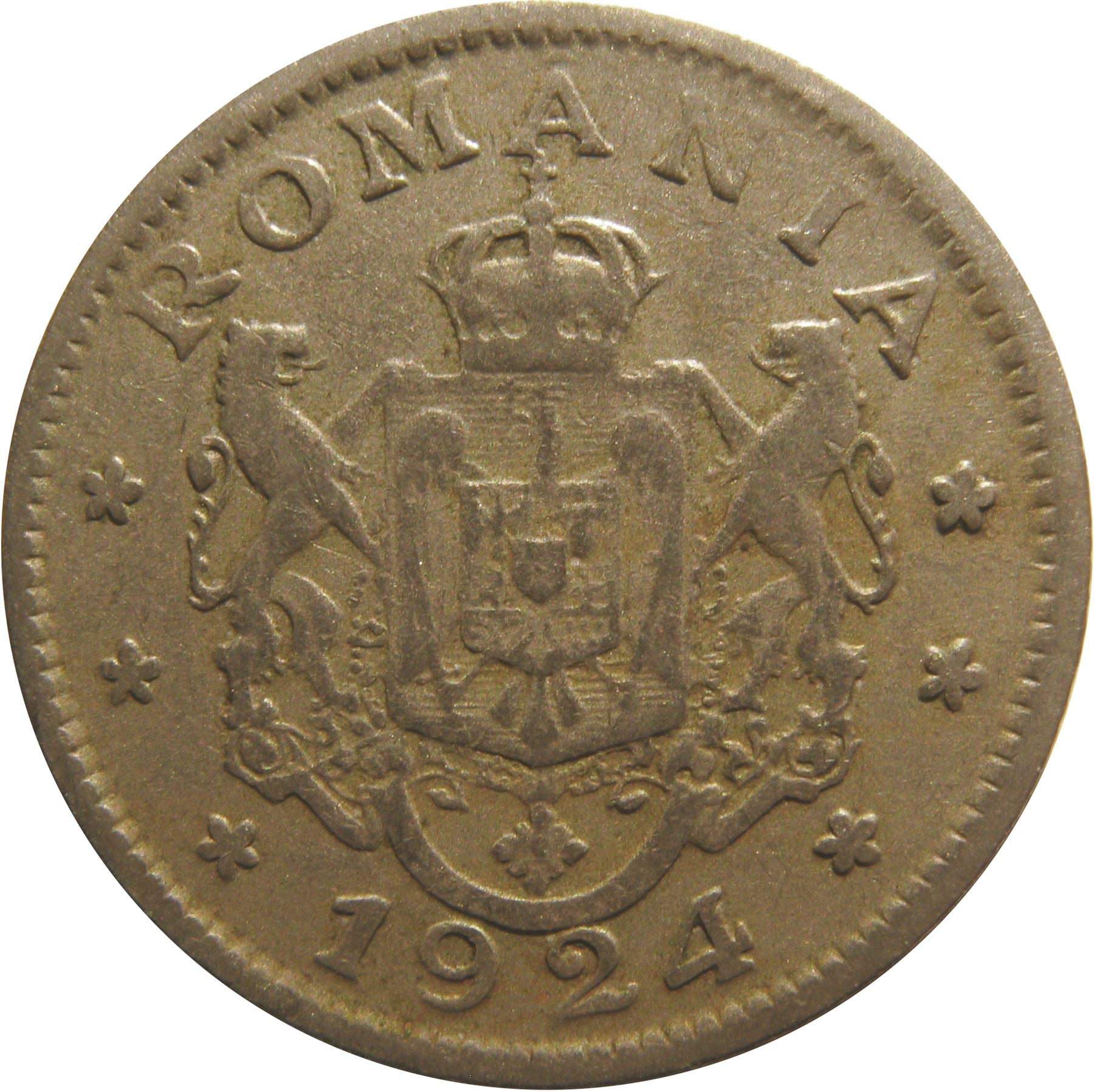 Romania Coin | 1 Leu | Ferdinand I | KM46 | 1924