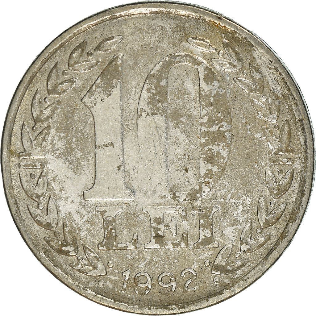 Romania Coin | 10 Lei | Revolution Anniversary | KM108 | 1990 - 1992