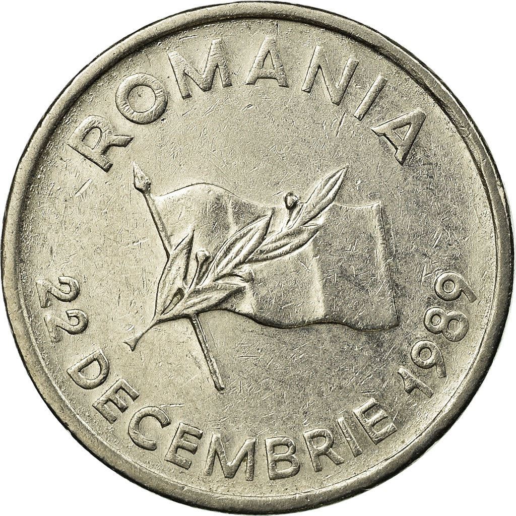 Romania Coin | 10 Lei | Revolution Anniversary | KM108 | 1990 - 1992