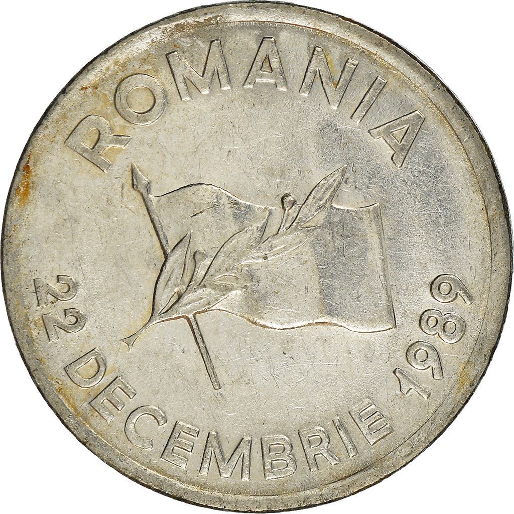 Romania Coin | 10 Lei | Revolution Anniversary | KM108 | 1990 - 1992