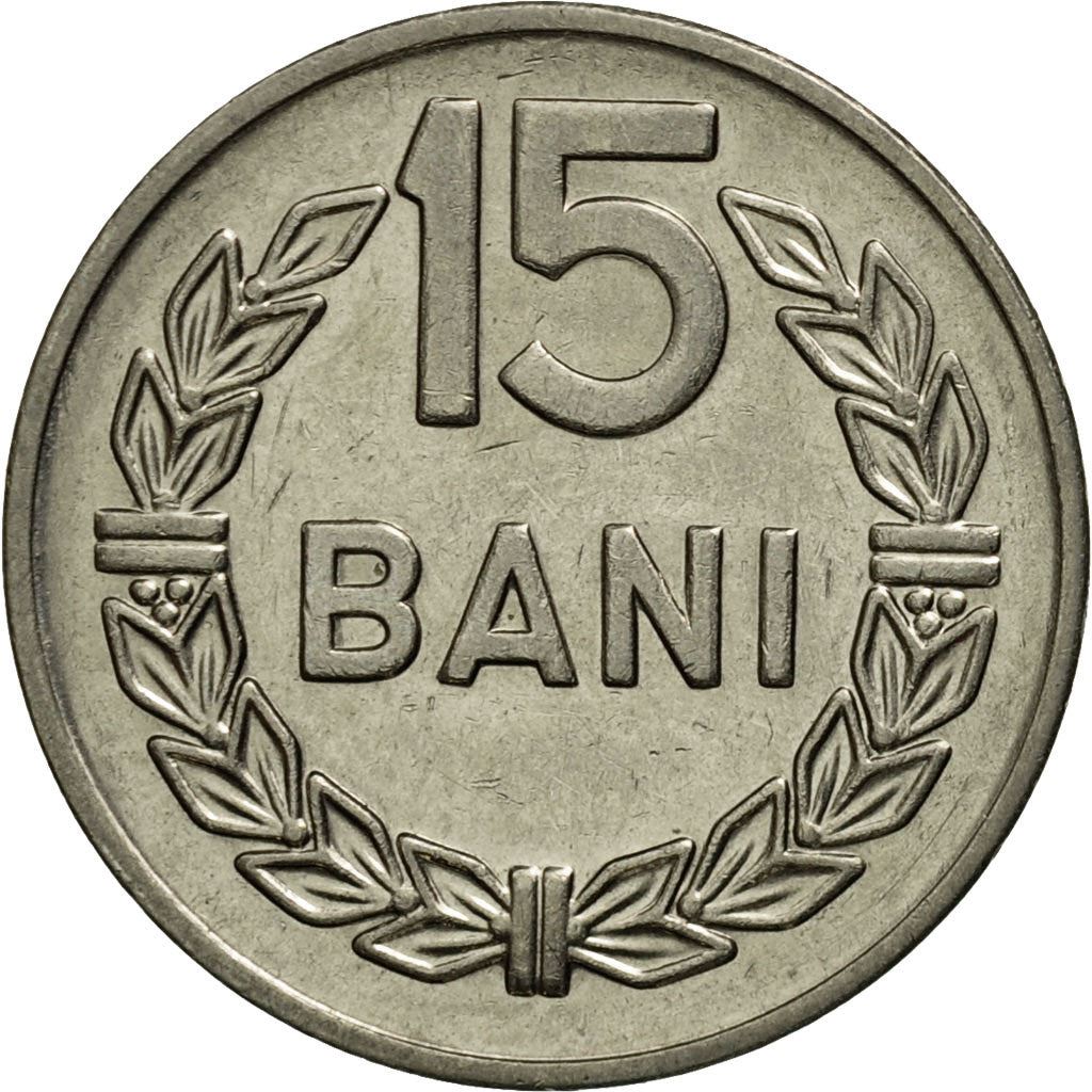 Romania Coin | 15 Bani | Olive Leaves | KM93 | 1966