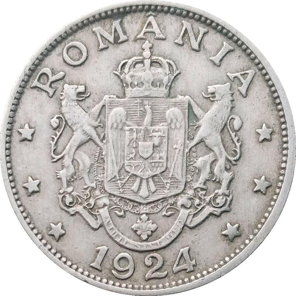 Romania Coin | 2 Lei | Ferdinand I | KM47 | 1924