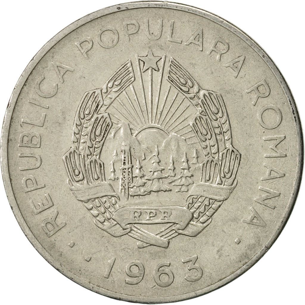 Romania Coin | 3 Lei | Oil Refinery | KM91 | 1963