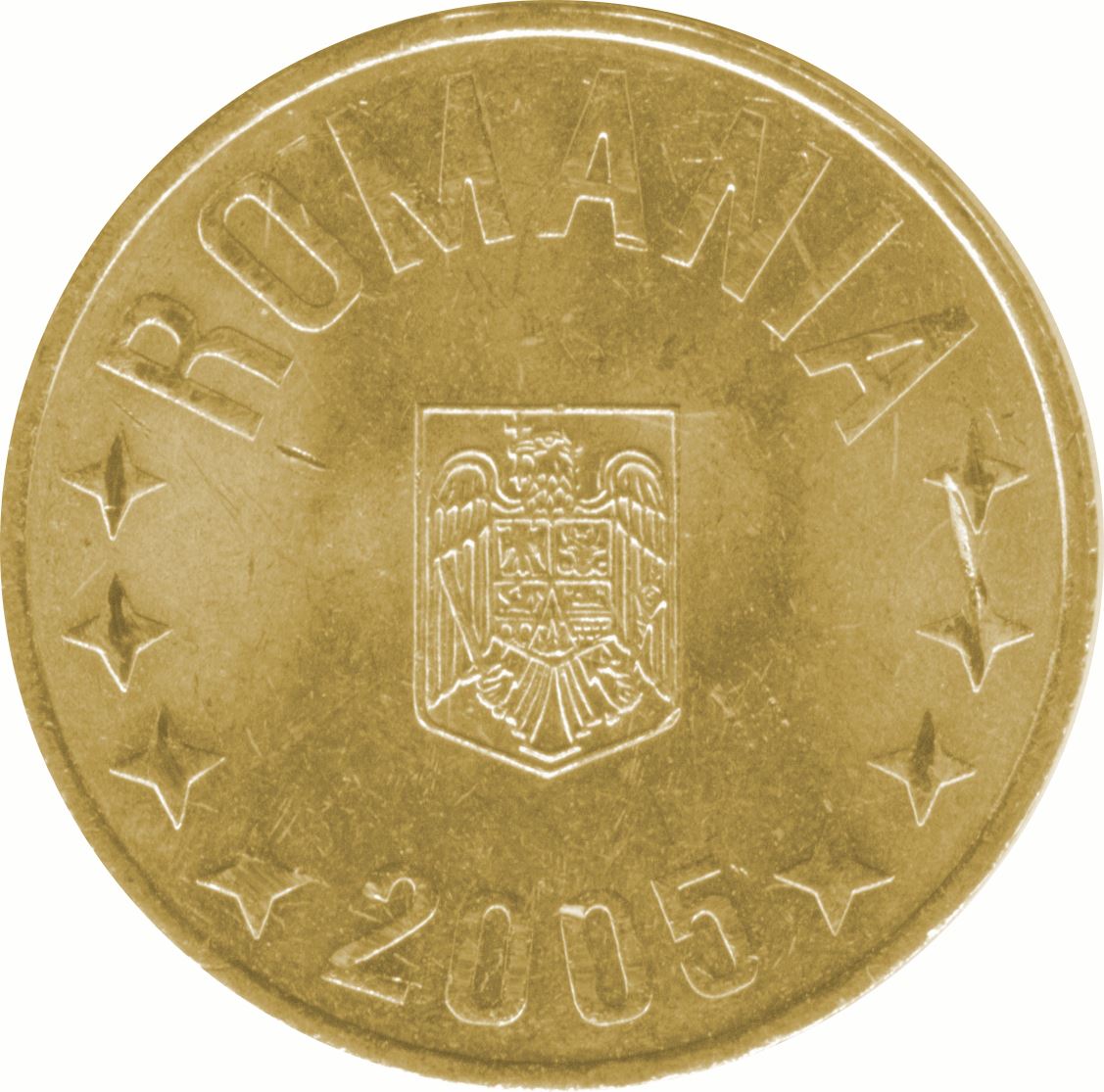 Romania Coin | 50 Bani | Eagle | Stars | KM192 | 2005 - 2017