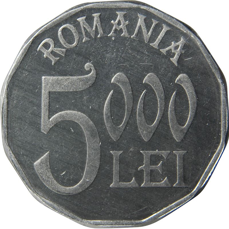 Romania Coin | 5000 Lei | KM158 | 2001 - 2006