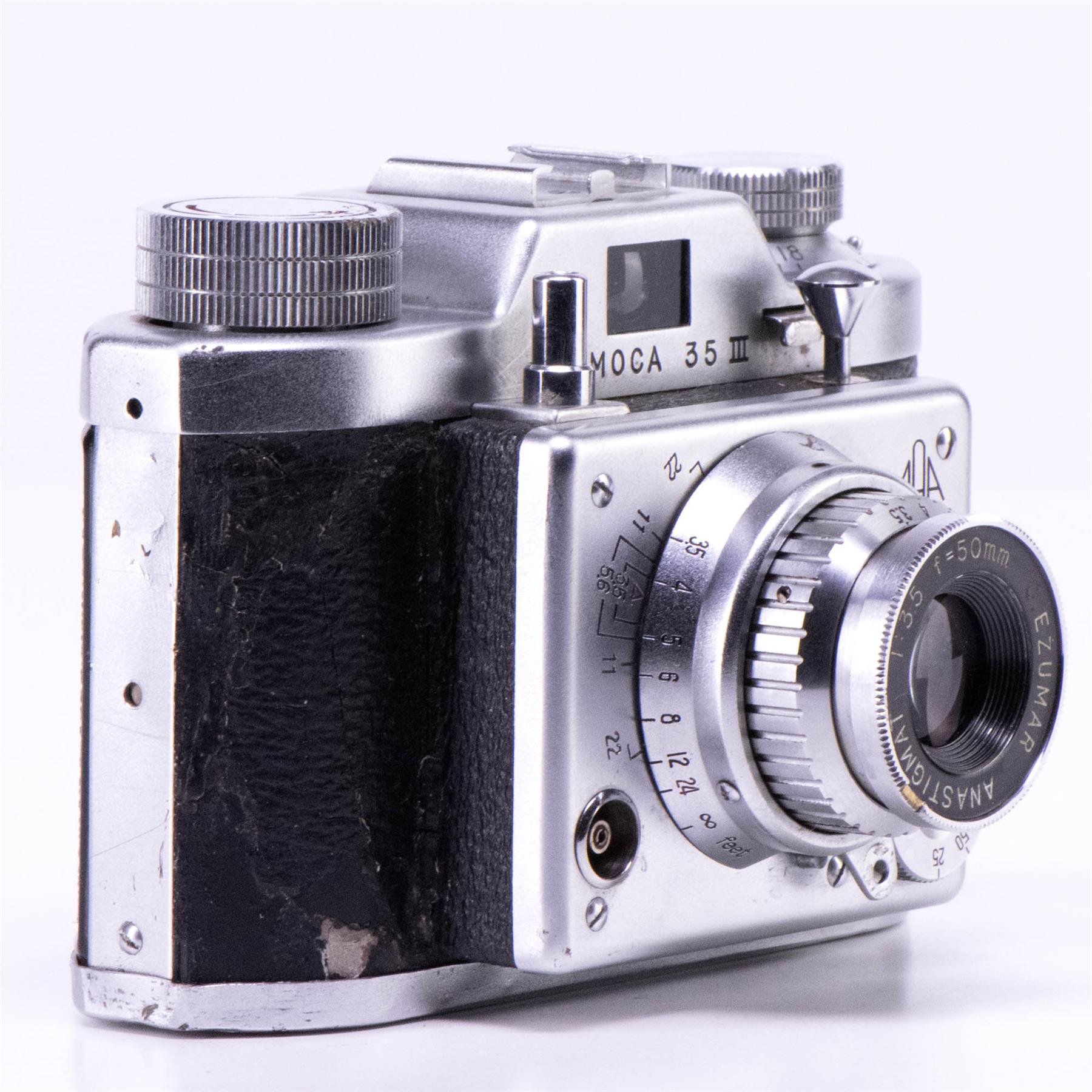 Samoca 35 III Camera | Anastigmat 50mm f3.5 lens | White | Japan | 1955