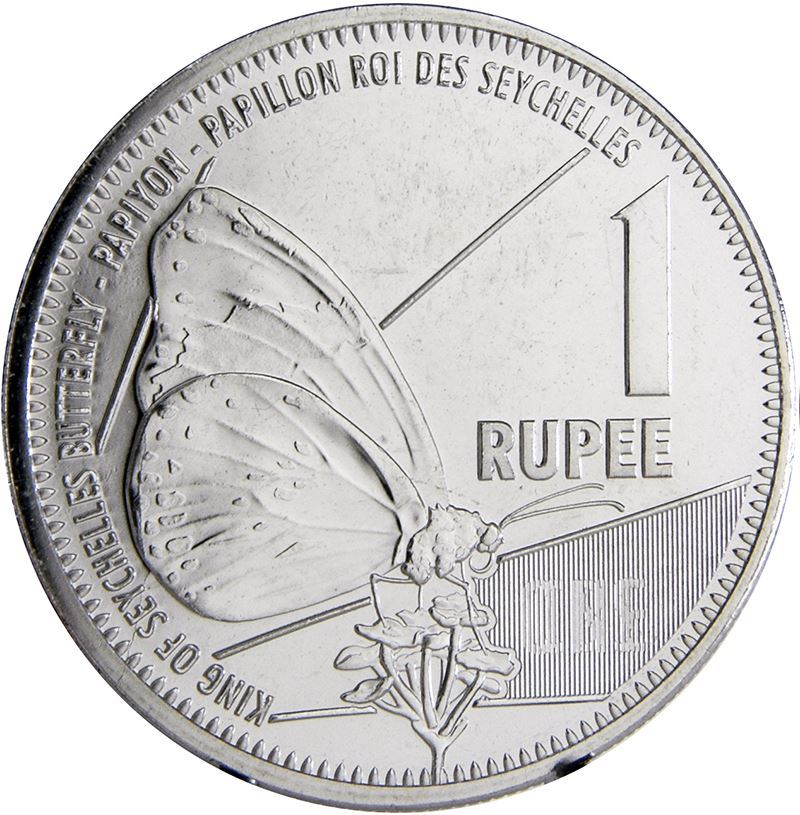 Seychelles | 1 Rupee Coin | Butterfly | Km:180 | 2016 - 2022