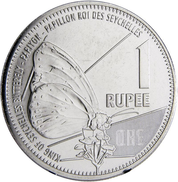 Seychelles | 1 Rupee Coin | Butterfly | Km:180 | 2016 - 2022