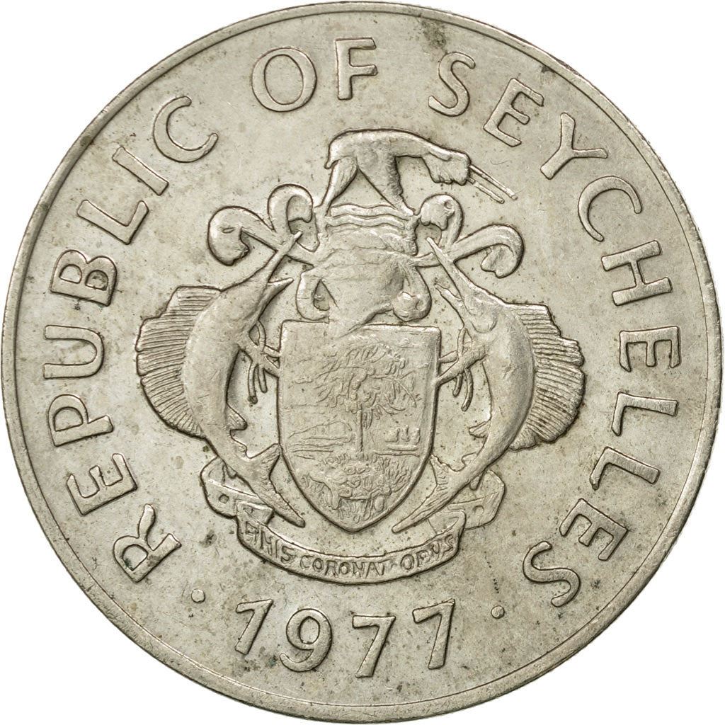 Seychelles | 1 Rupee Coin | Conch shell | Km:35 | 1977