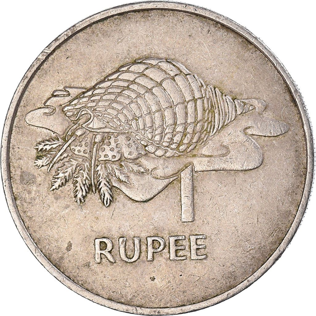 Seychelles | 1 Rupee Coin | Conch shell | Km:35 | 1977