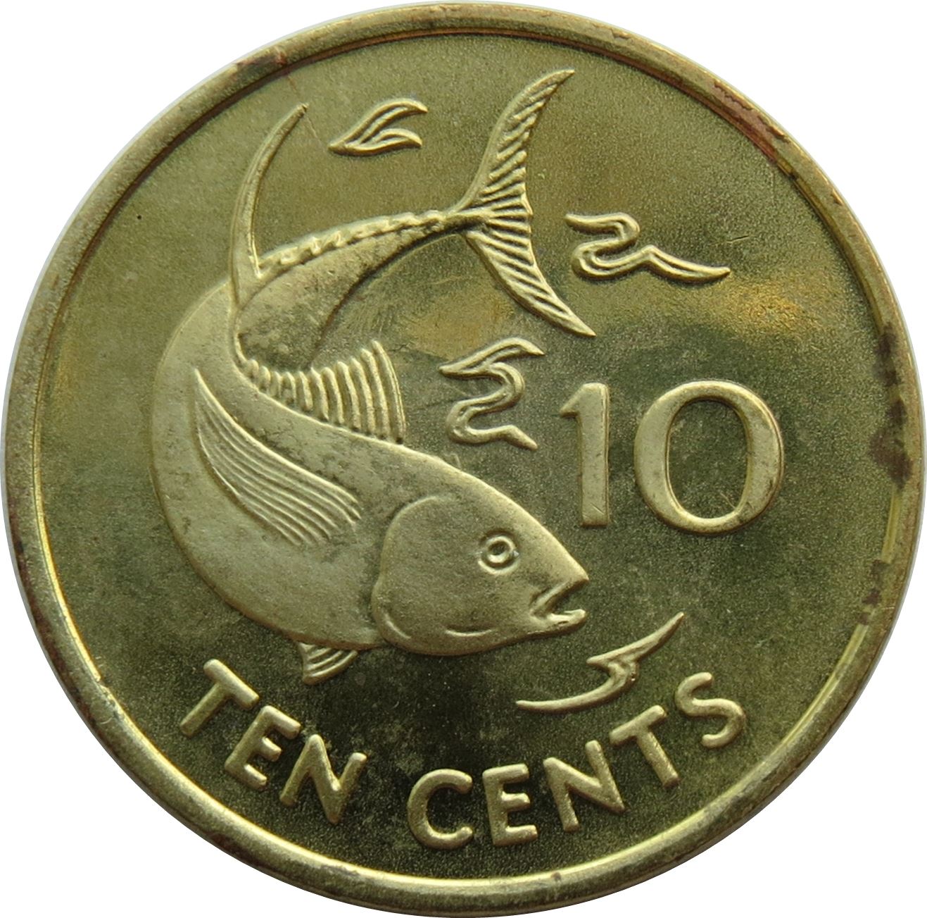 Seychelles | 10 Cents Coin | Fish | Km:48A | 2007 - 2012