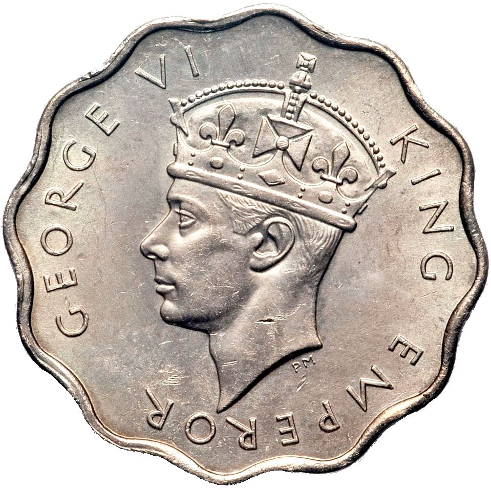 Seychelles | 10 Cents Coin | George VI | KM:1 | 1939 - 1944