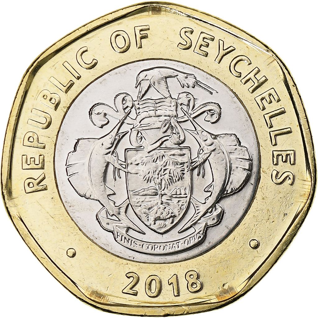 Seychelles | 10 Rupees Coin | Tortoise | Km:182A | 2018