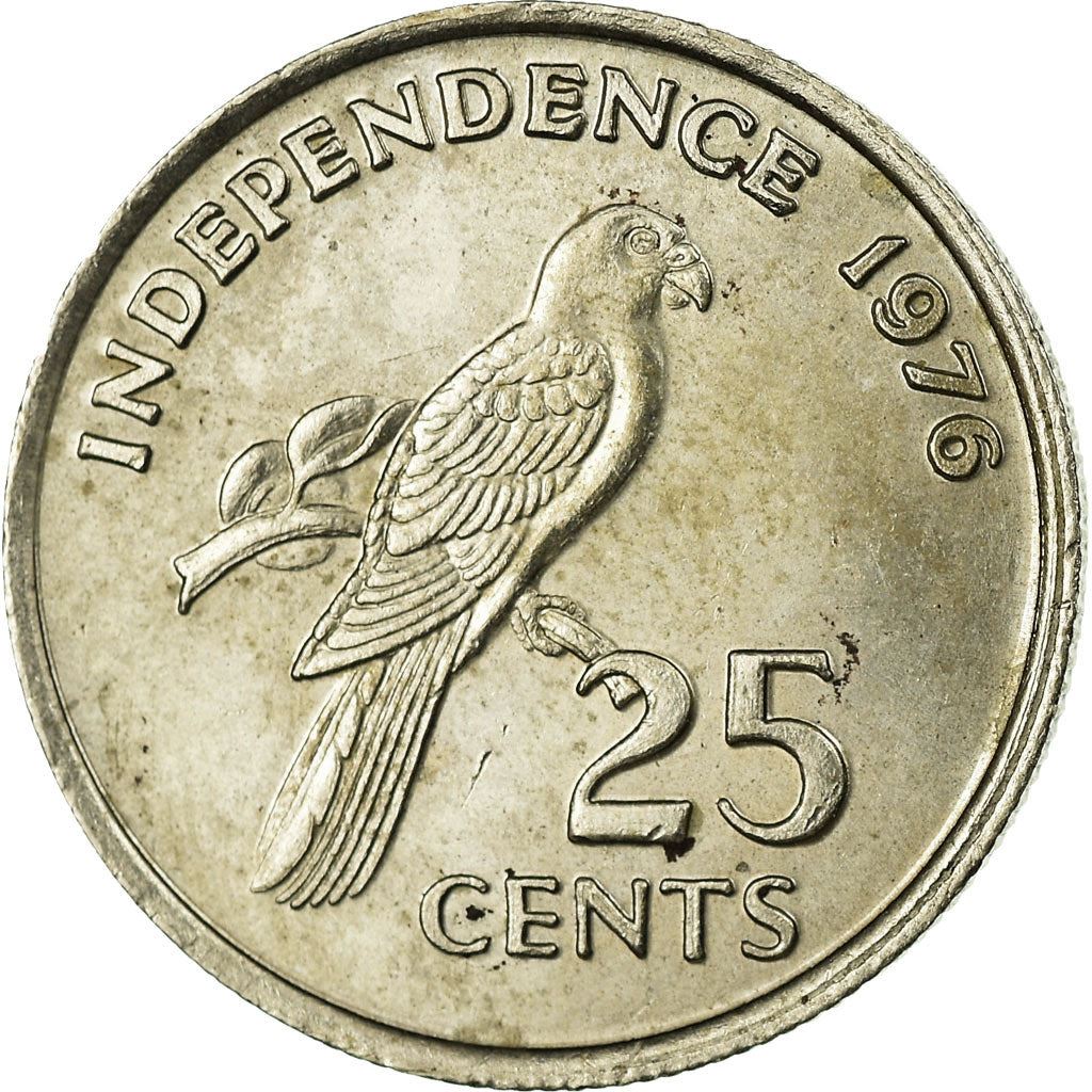 Seychelles | 25 Cents Coin | James Mancham | Km:24 | 1976