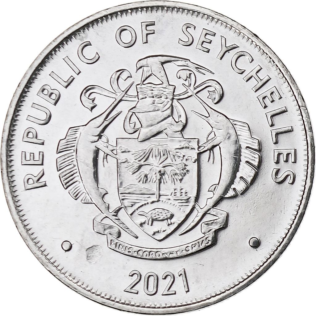 Seychelles | 25 Cents Coin | Jellyfish Tree | Km:179 | 2016 - 2021