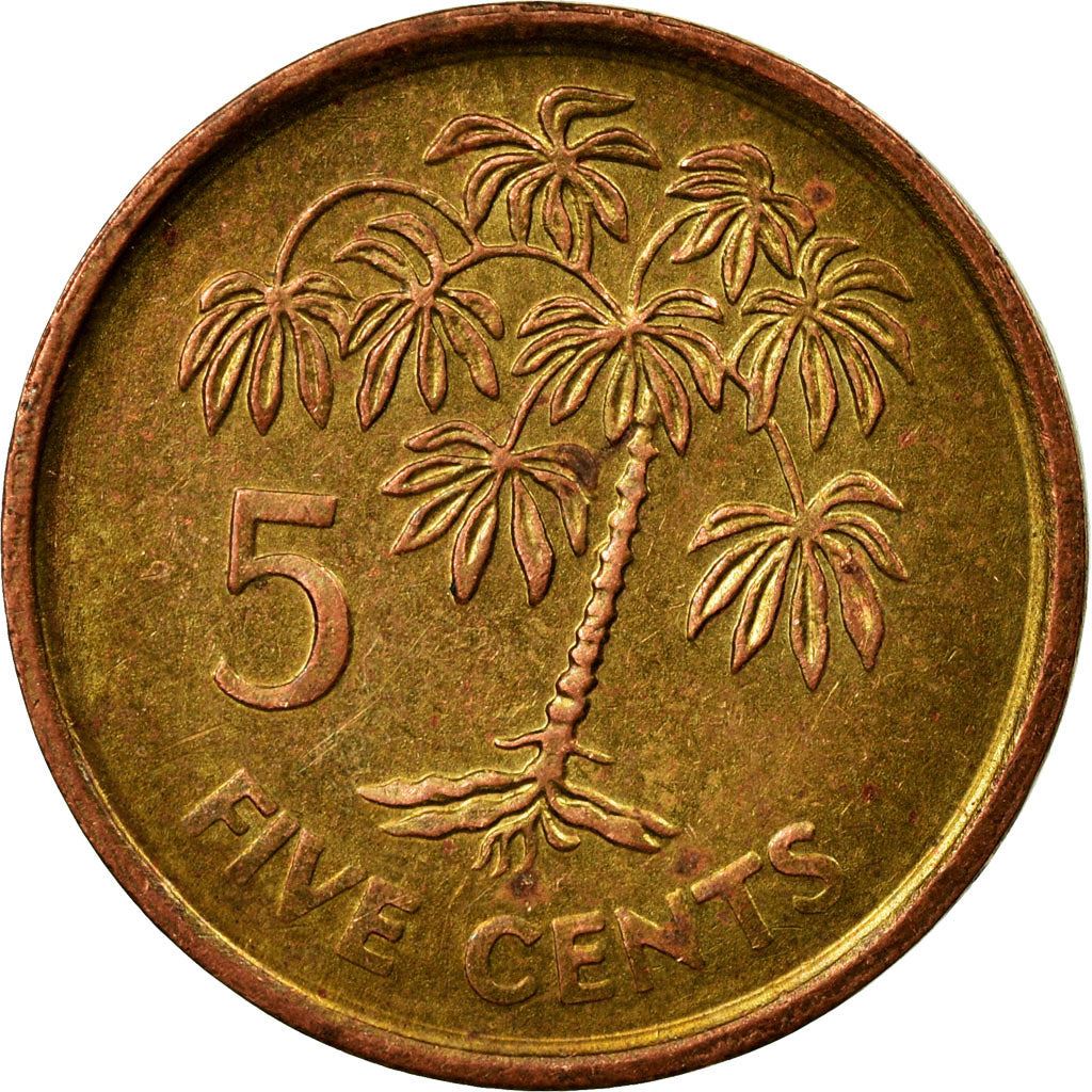 Seychelles | 5 Cents Coin | Manioc plant | Km:47A | 2007 - 2012