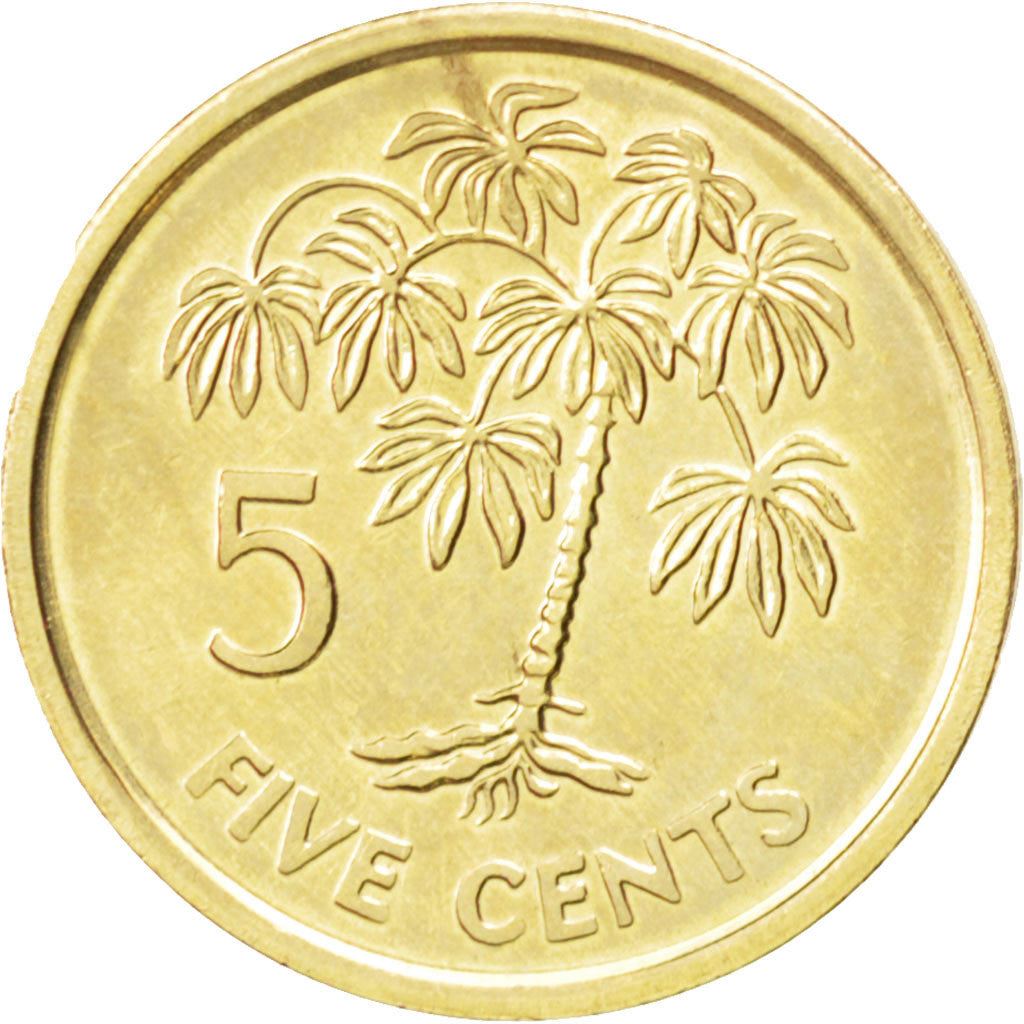 Seychelles | 5 Cents Coin | Manioc plant | Km:47A | 2007 - 2012