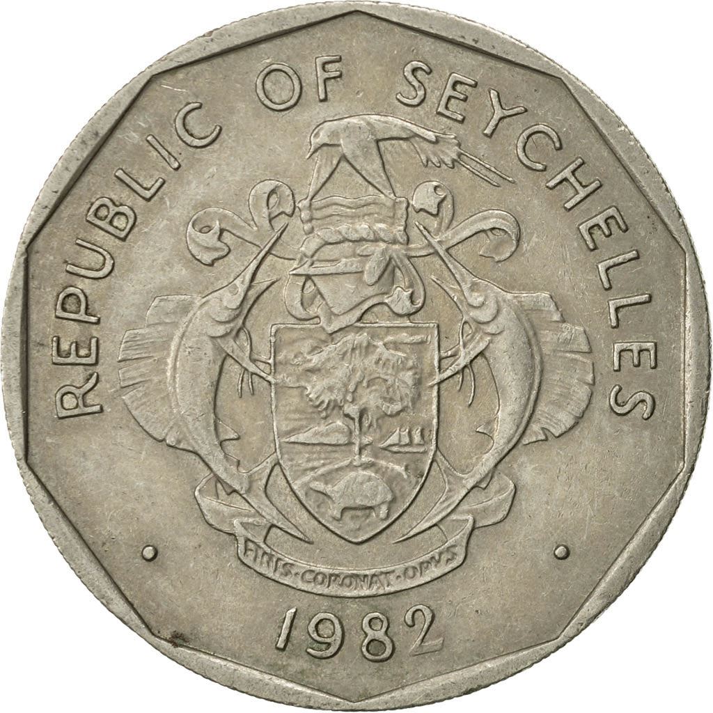 Seychelles | 5 Rupees Coin | Palm tree | Km:51.1 | 1982 - 2010