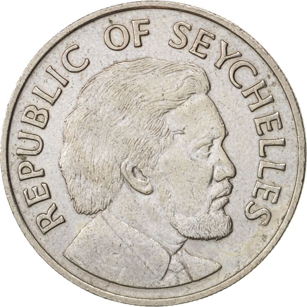 Seychelles | 50 Cents Coin | James Mancham | Km:25 | 1976 - 1977