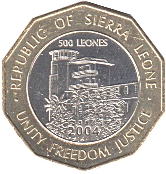 Sierra Leone 500 Leones | KM296 | 2004 - 2016