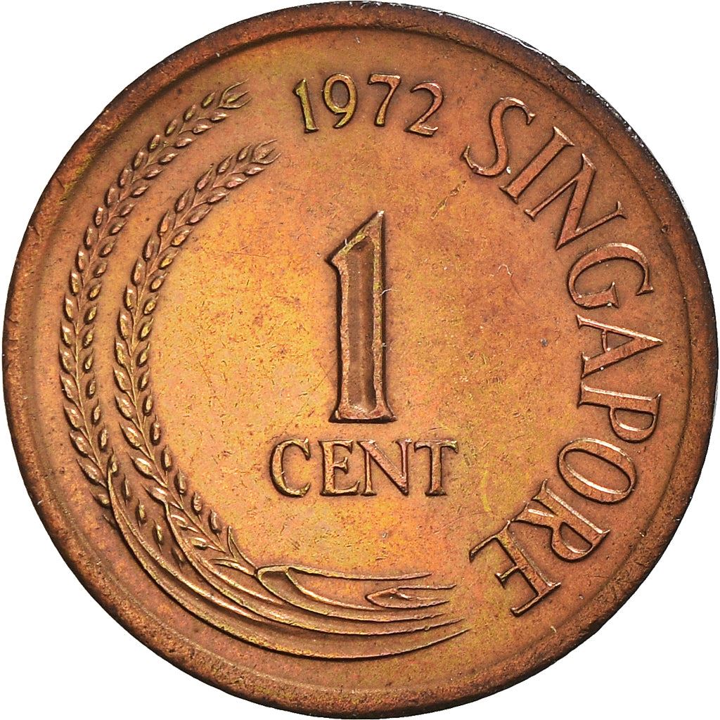 Singapore | 1 Cent Coin | non-magnetic | KM1 | 1967 - 1984 | Bronze