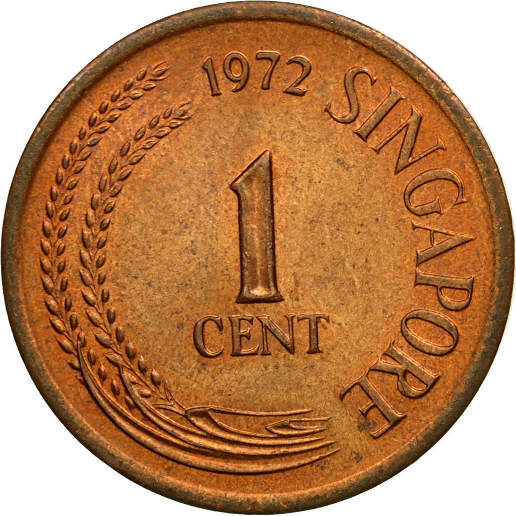 Singapore | 1 Cent Coin | non-magnetic | KM1 | 1967 - 1984 | Bronze