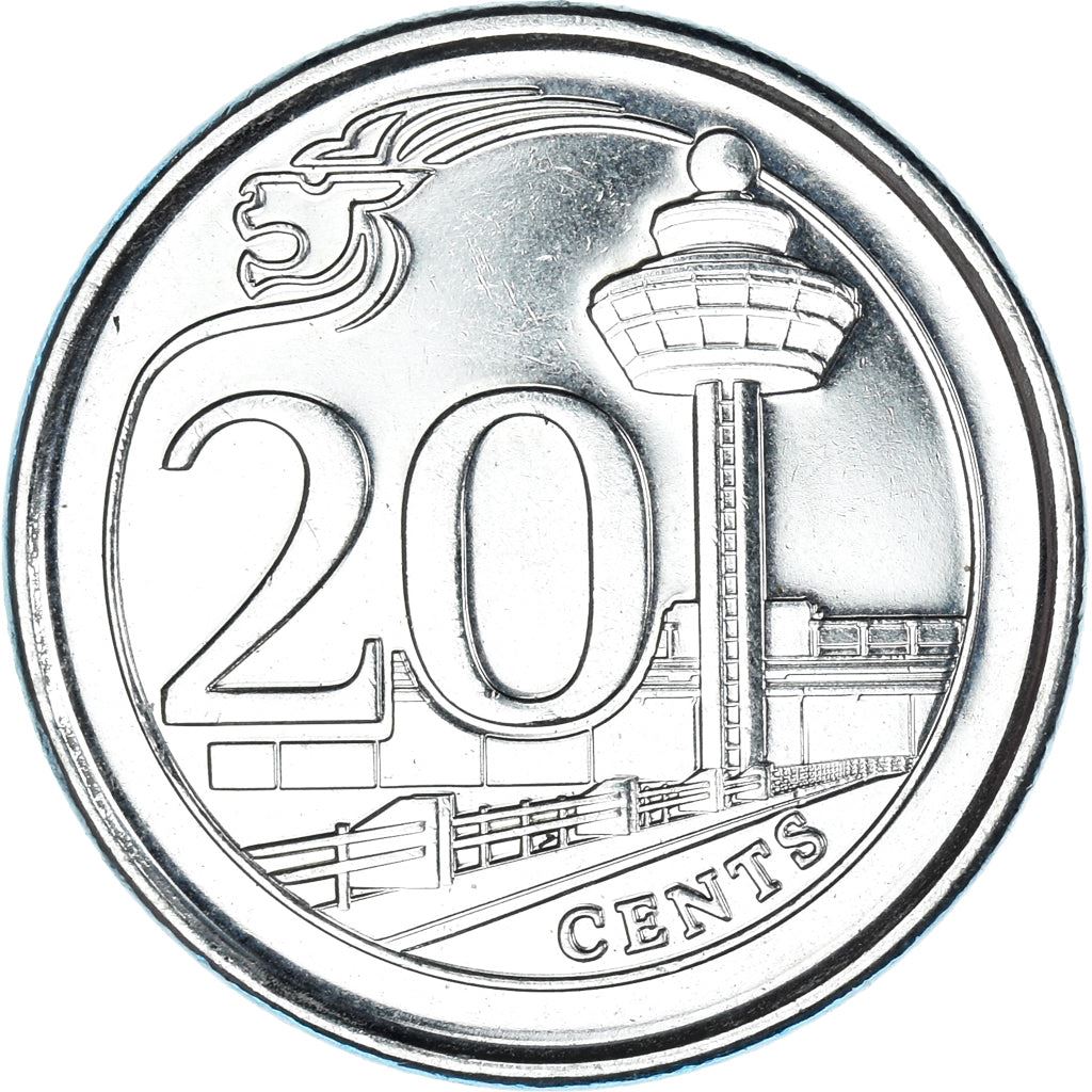 Singapore | 20 Cents Coin | KM347 | 2013 - 2019 Nickel plated steel