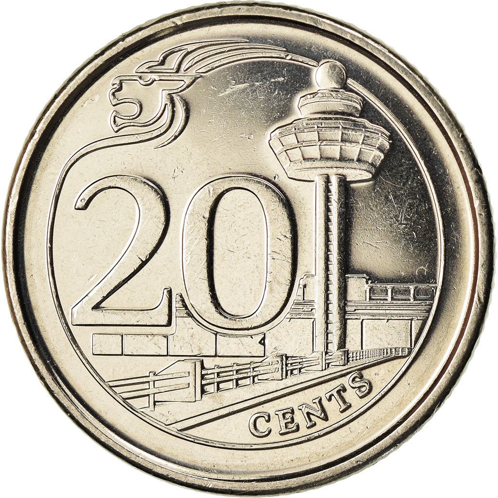 Singapore | 20 Cents Coin | KM347 | 2013 - 2019 Nickel plated steel