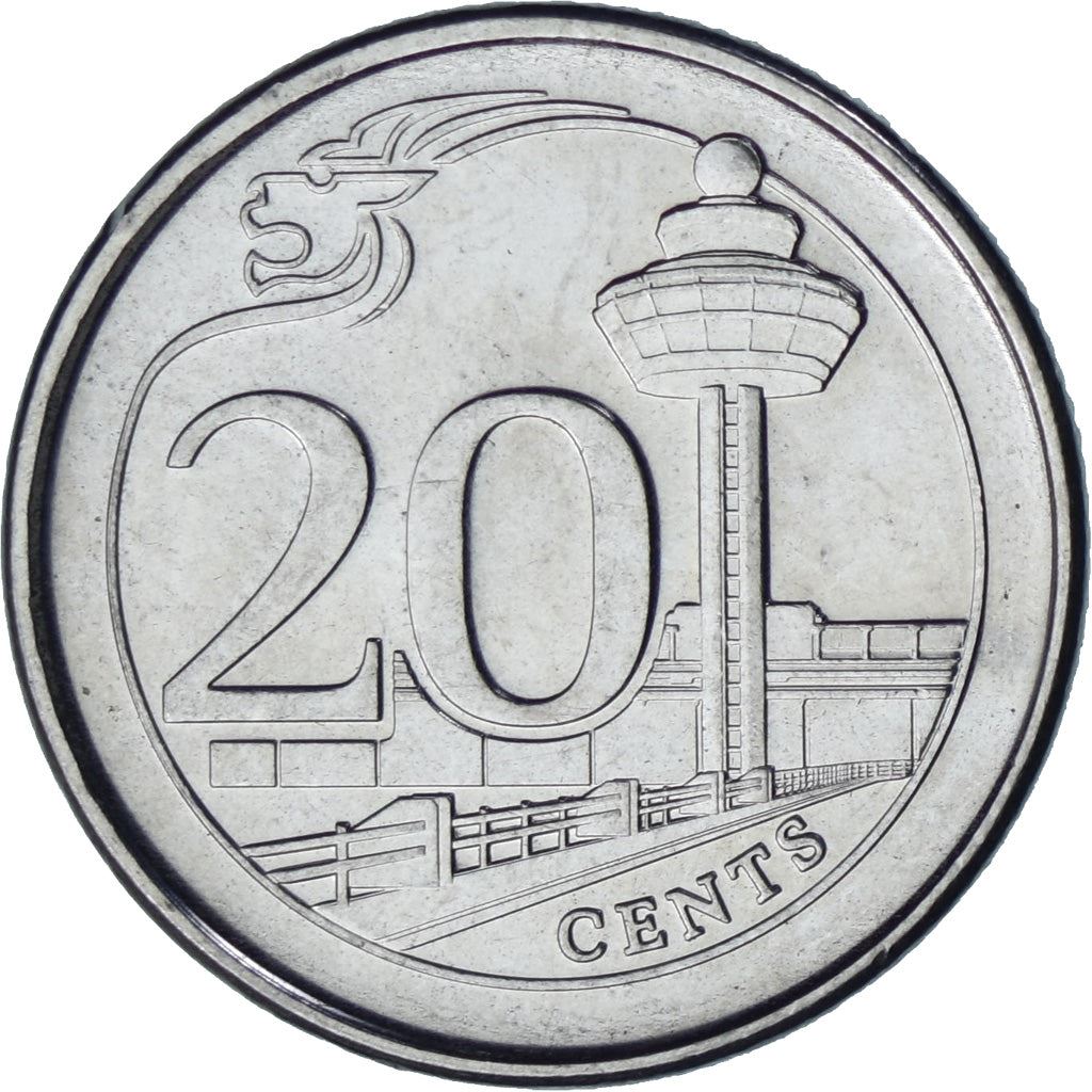 Singapore | 20 Cents Coin | KM347 | 2013 - 2019 Nickel plated steel