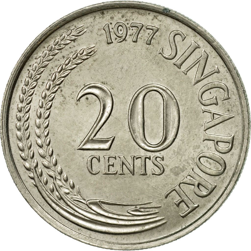 Singapore | 20 Cents Coin | KM4 | 1967 - 1985 Copper-nickel