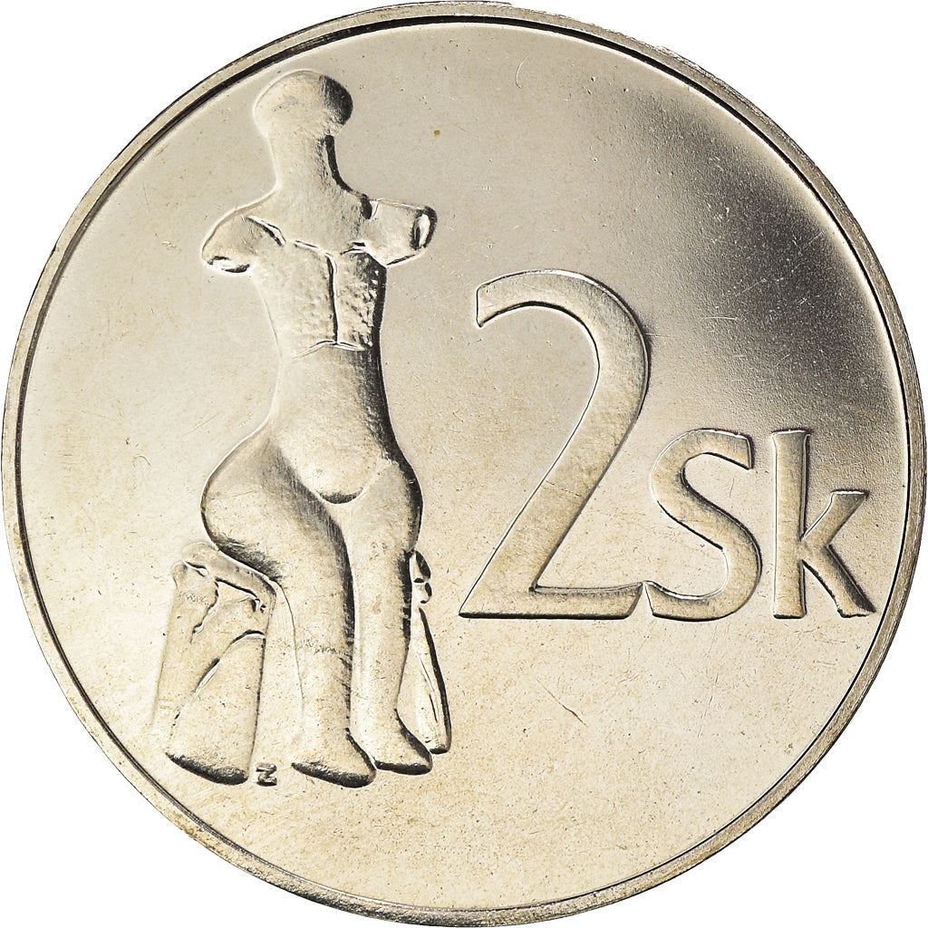 Slovakia 2 Koruna | Sitting Venus | KM13 | 1993 - 2008