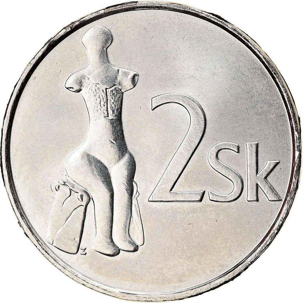 Slovakia 2 Koruna | Sitting Venus | KM13 | 1993 - 2008