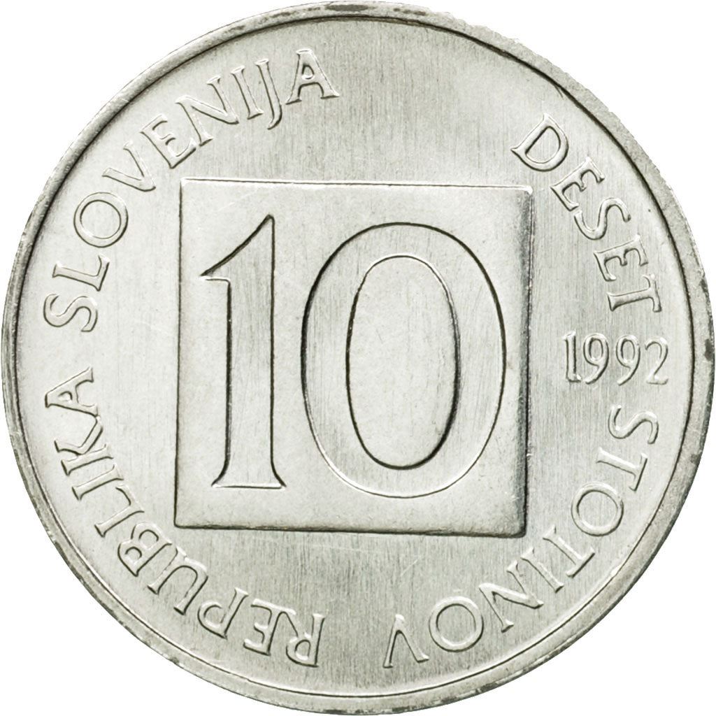 Slovenia 10 Stotinov Coin | Salamander | Olm | KM7 | 1992 - 2006