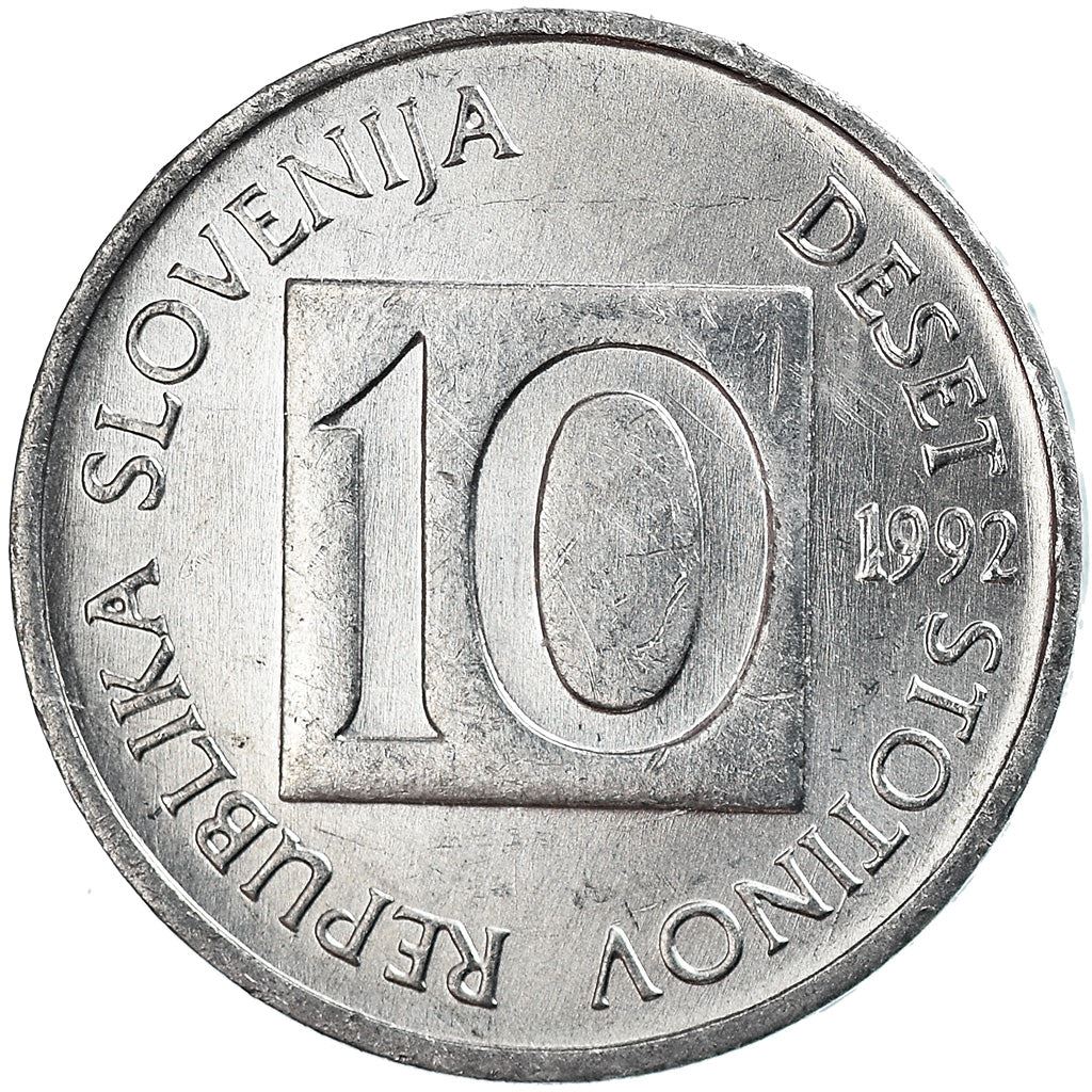 Slovenia 10 Stotinov Coin | Salamander | Olm | KM7 | 1992 - 2006