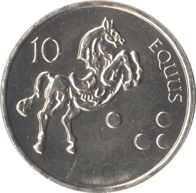 Slovenia 10 Tolarjev Coin | Horse | KM41 | 2000 - 2006