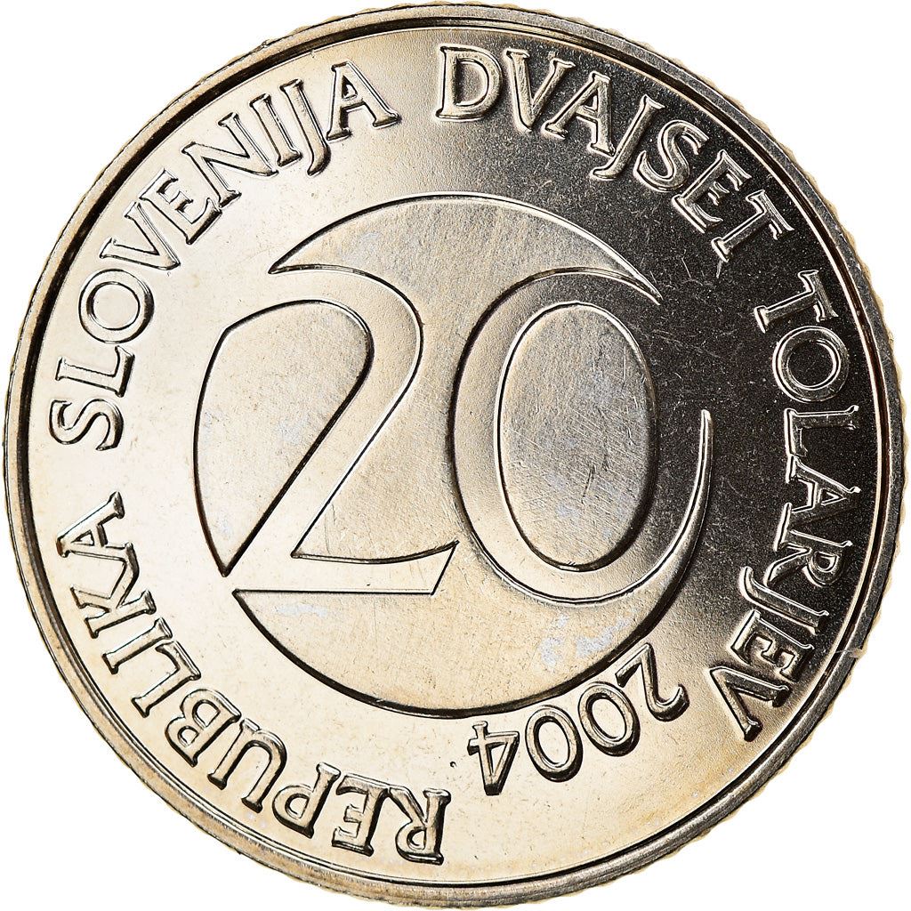 Slovenia | 20 Tolarjev Coin | Stork | KM51 | 2003 - 2006