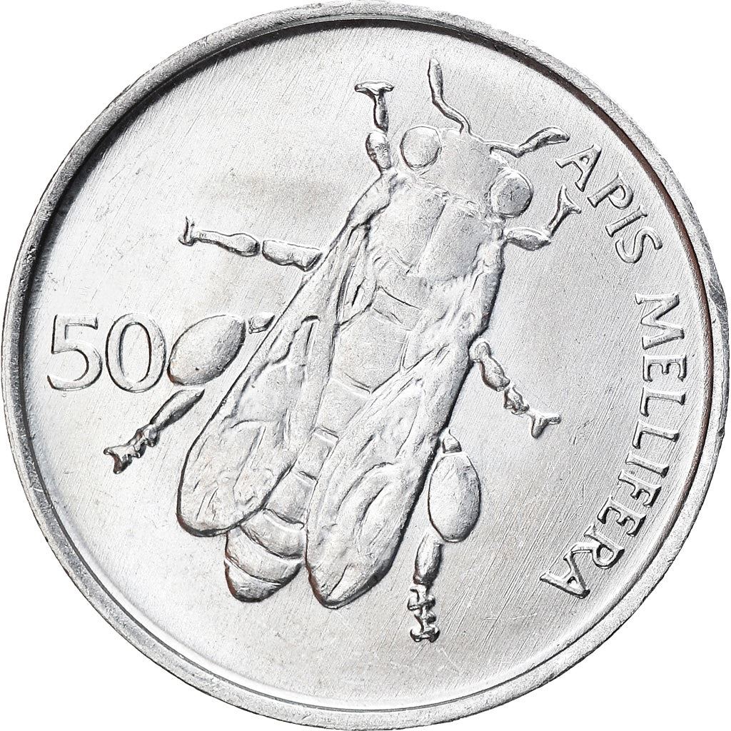 Slovenia 50 Stotinov Coin | Carniolan Honey Bee | KM3 | 1992 - 2006