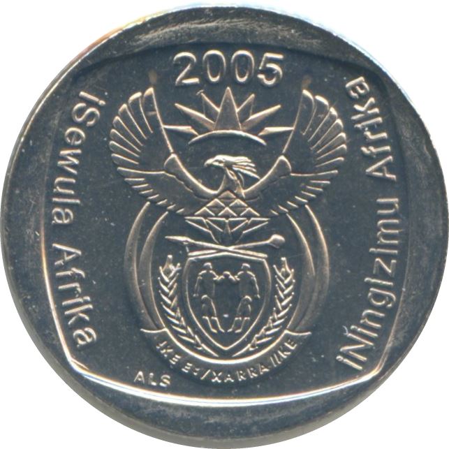 South Africa 1 Rand iSewula Afrika - iNingizimu Afrika Coin KM295 2005 - 2017