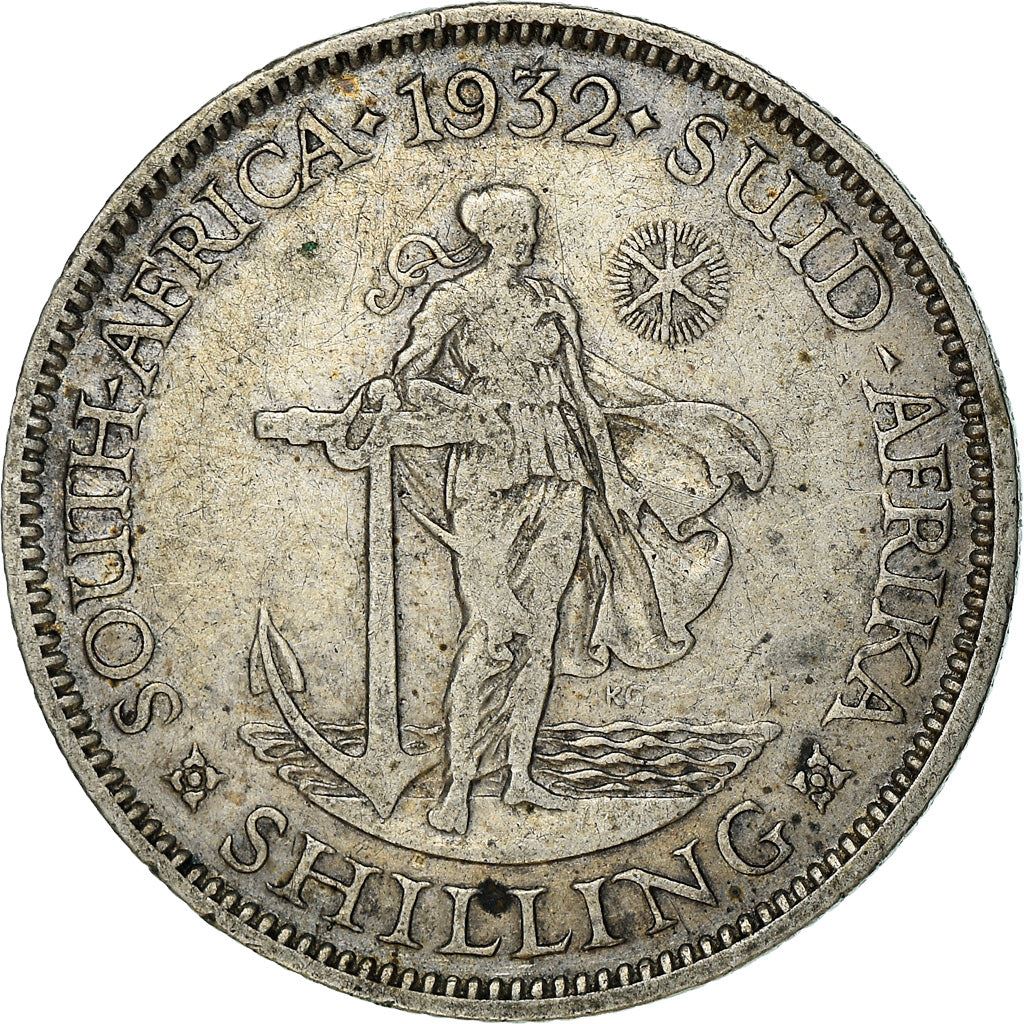 South Africa 1 Shilling Coin | George V Suid Afrika | KM17.3 | 1931 - 1936